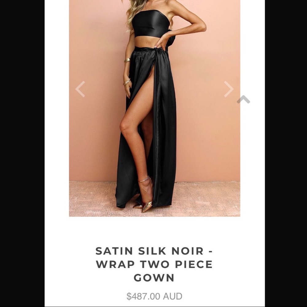 Sisters The Label wrap two piece gown